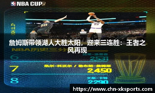 詹姆斯带领湖人大胜太阳，迎来三连胜：王者之风再现