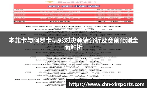 本菲卡与阿罗卡精彩对决竞猜分析及赛前预测全面解析